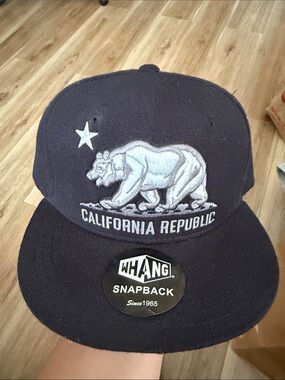 Whang California Republic Navy Snapback Hat